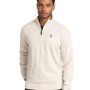 U.S. Polo Assn. Men's Quarter Zip Flatback 3xl